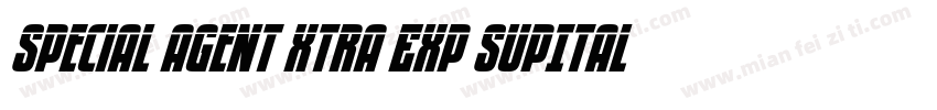 Special Agent Xtra Exp SupItal Regu字体转换
